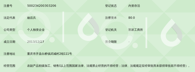 開縣后兵農產(chǎn)品加工廠